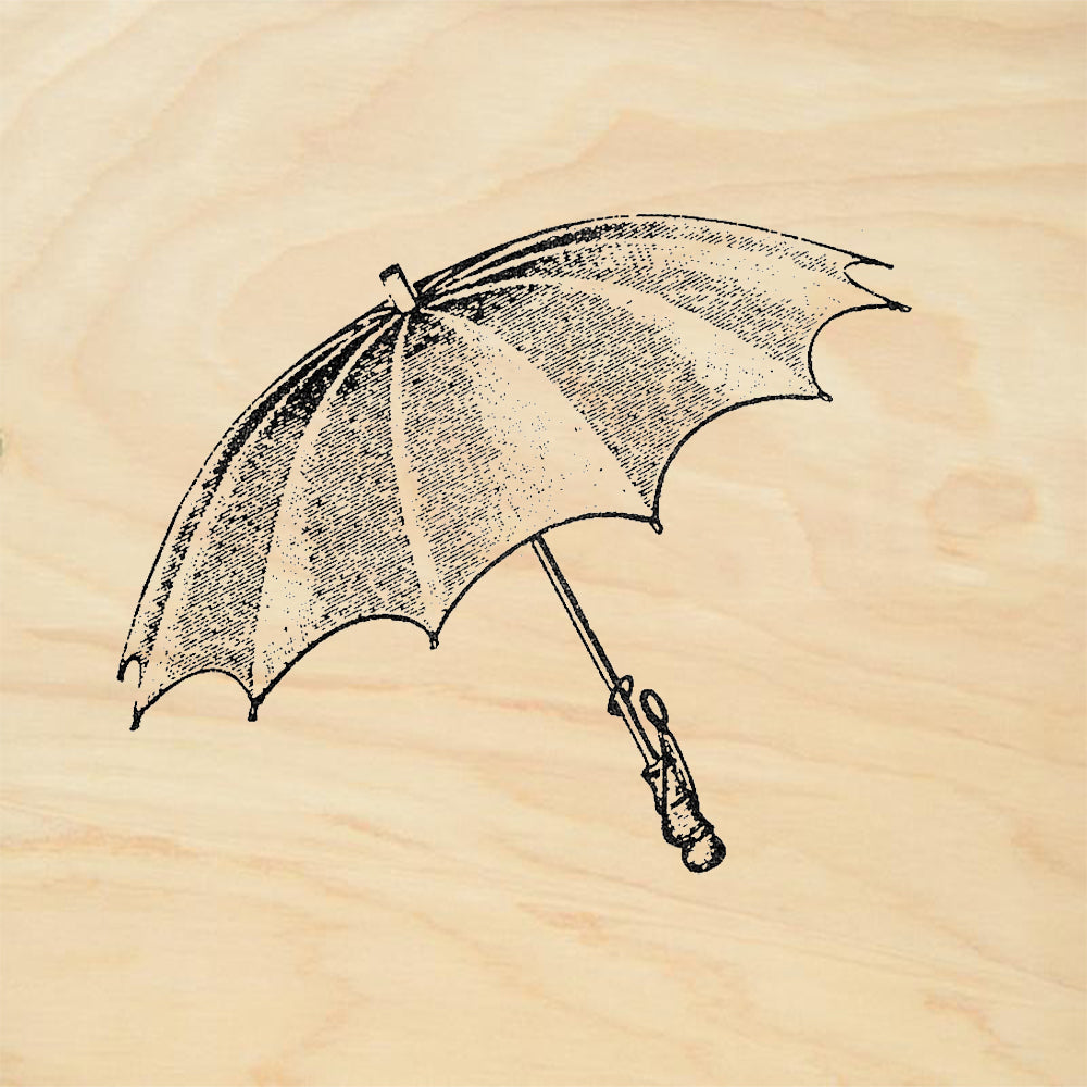 StampaFe Umbrella Vintage Parasol Rubber Art Stamp