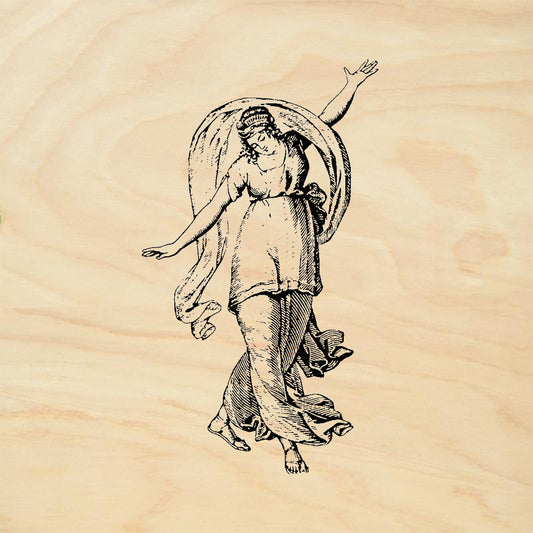 StampaFe Mary Sunshine Dancing Classical Figure Flowing Rubber Art Stamp