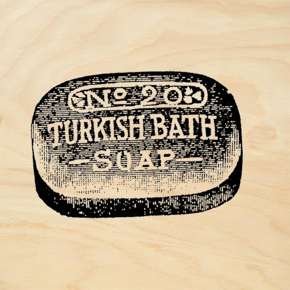 StampaFe Turkish Soap Vintage Bath Soap Label Rubber Art Stamp
