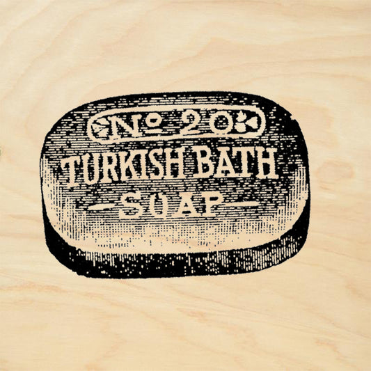 StampaFe Turkish Soap Vintage Bath Soap Label Rubber Art Stamp