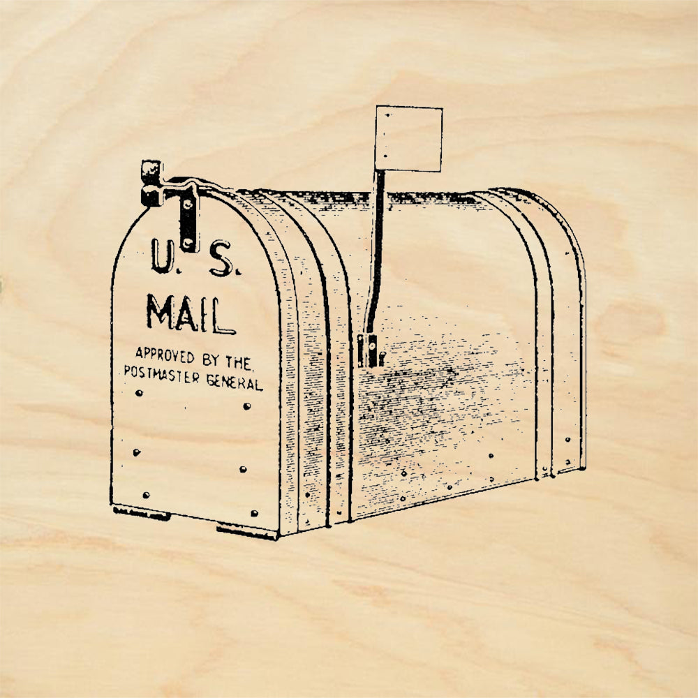 StampaFe Vintage US Mail Box Post Office Rubber Art Stamp
