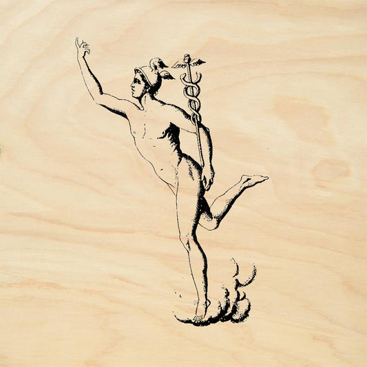 StampaFe Mercury Hermes Classical Deity Caduceus Rubber Art Stamp