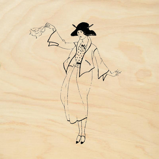 StampaFe Yoo Hoo Fashion Lady Rubber Art Stamp