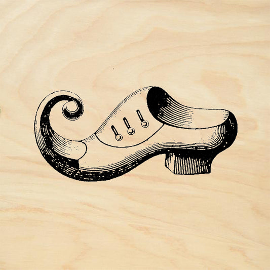 StampaFe Curled Toe Shoe Rubber Art Stamp