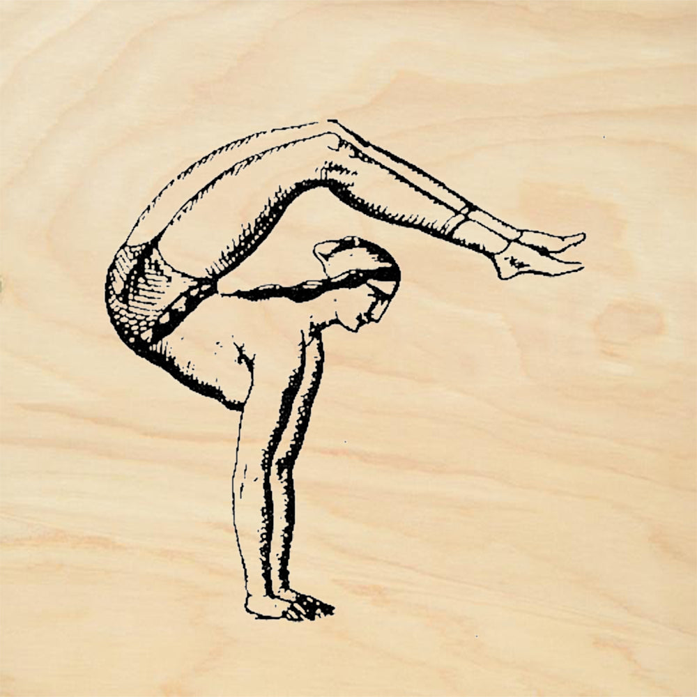 StampaFe Hand Stand Gymnast Acrobat Rubber Art Stamp