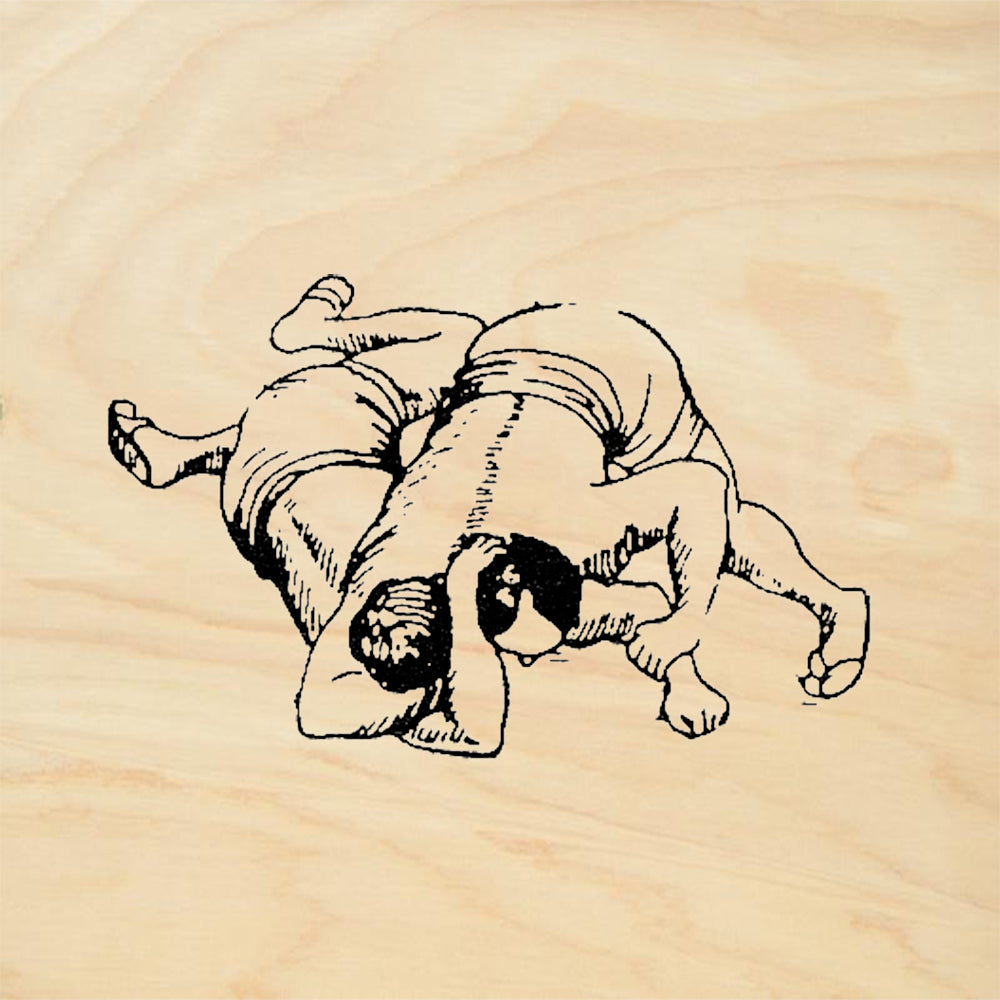StampaFe Flip Wrestling Move Rubber Art Stamp