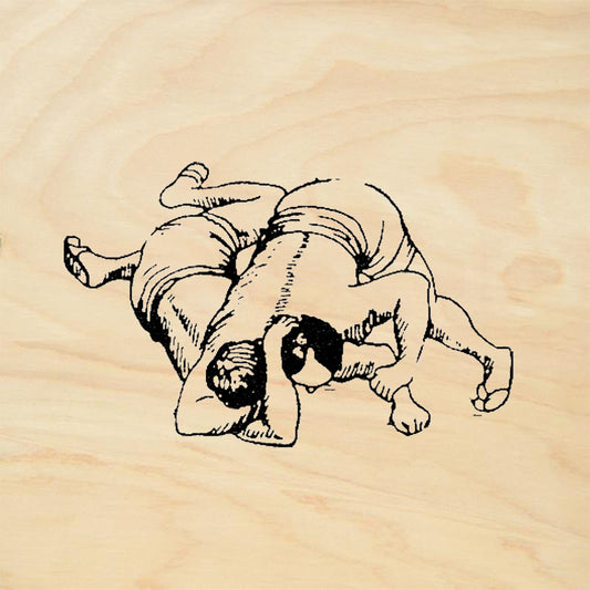 StampaFe Flip Wrestling Move Rubber Art Stamp