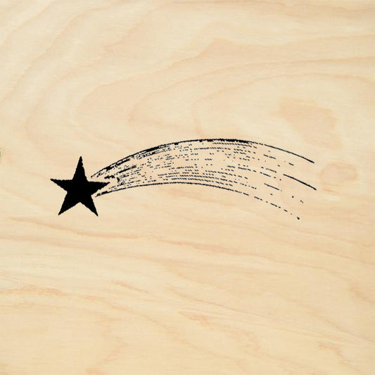 StampaFe Shooting Star Rubber Art Stamp