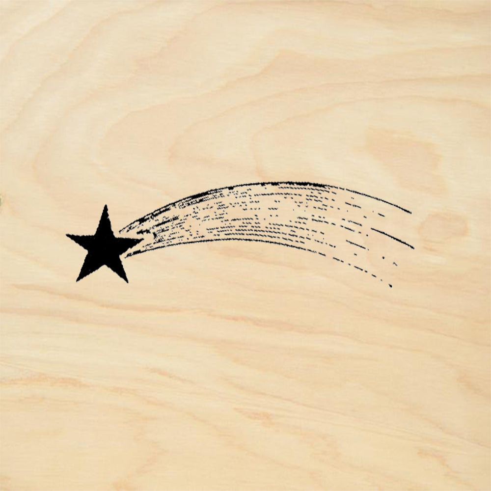 StampaFe Shooting Star Comet Celestial Rubber Art Stamp