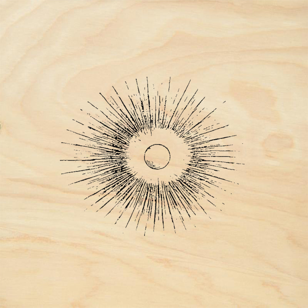 StampaFe Sun Nimbus Radiating Halo Rubber Art Stamp