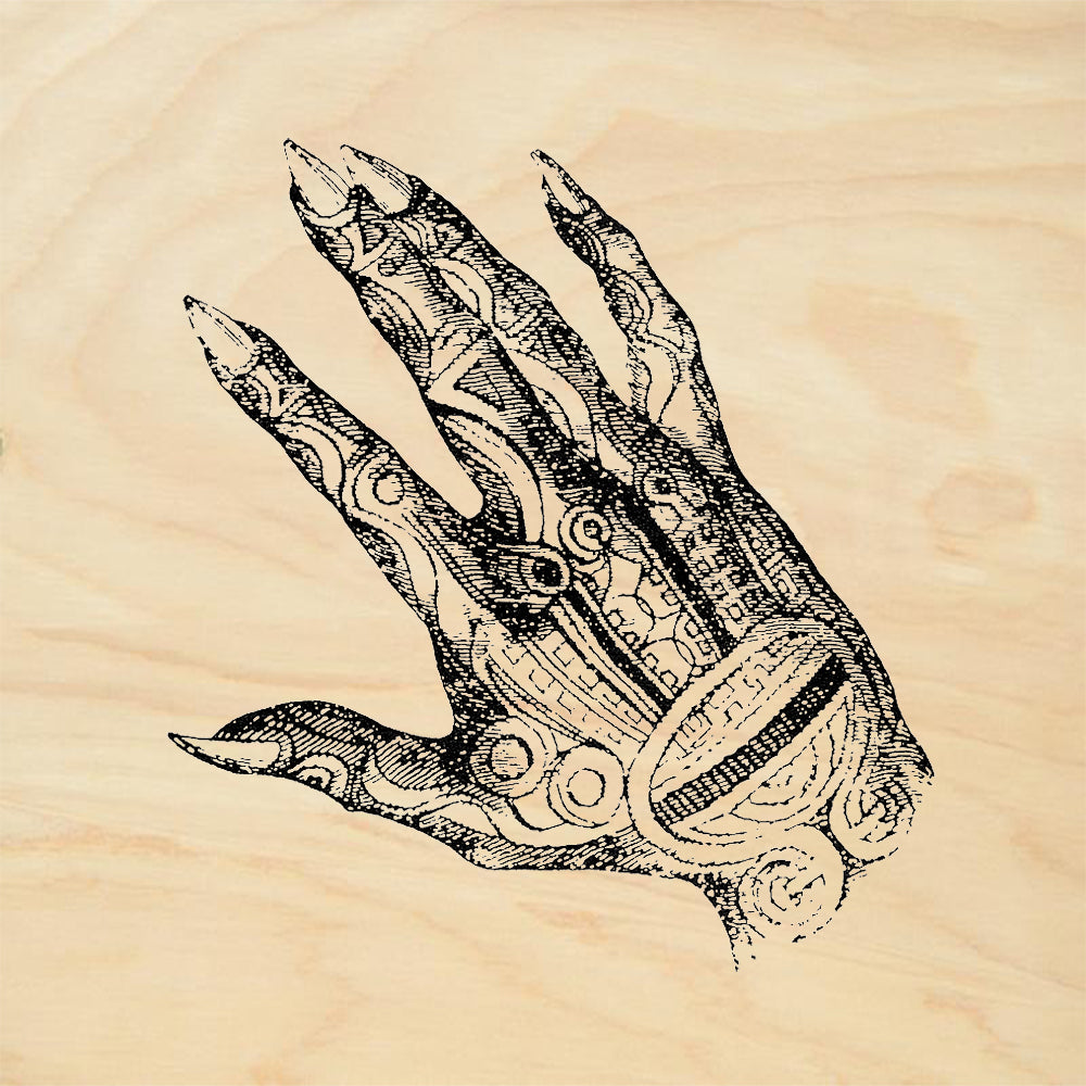StampaFe Henna Hand Right Rubber Art Stamp