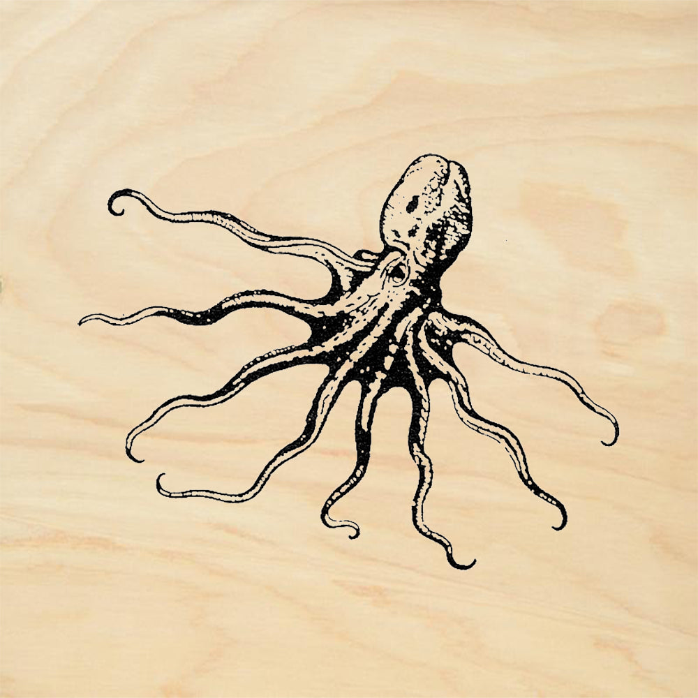 StampaFe Octopus Drifting Rubber Art Stamp