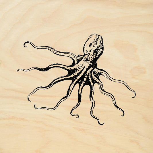 StampaFe Octopus Drifting Rubber Art Stamp