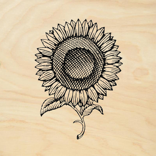 StampaFe Sunflower Rubber Stamp
