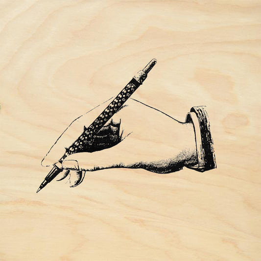 StampaFe Hand with Pen Rubber Art Stamp