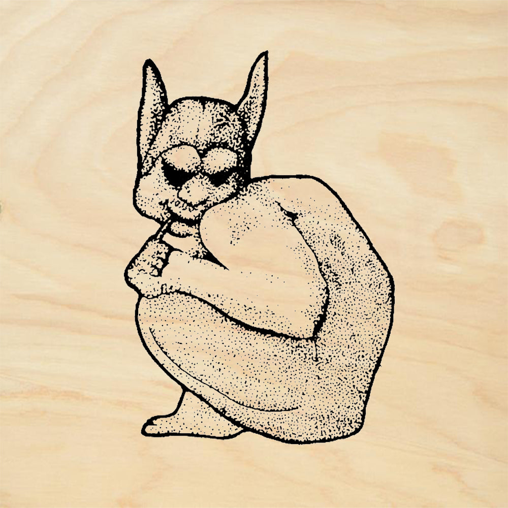 StampaFe Crouching Demon Rubber Art Stamp