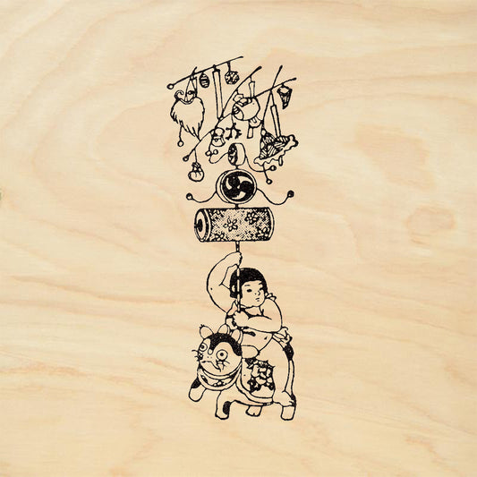 StampaFe Shinto Good Luck Symbol Rubber Art Stamp