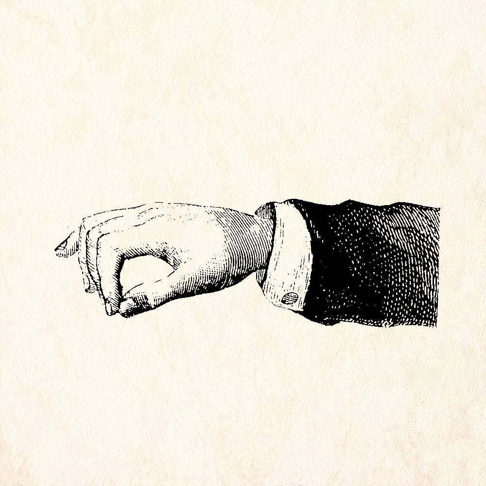 StampaFe Pinch of This Hand Pinching Gesture Rubber Art Stamp