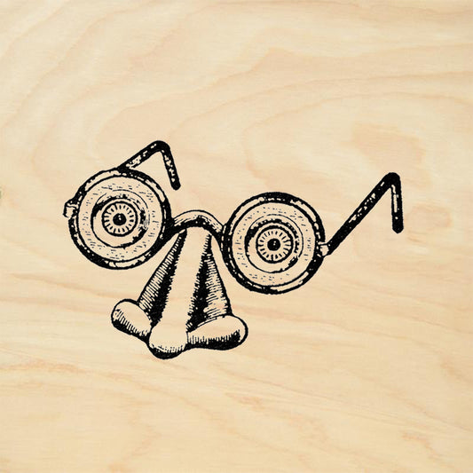 StampaFe Glasses and Nose Rubber Stamp