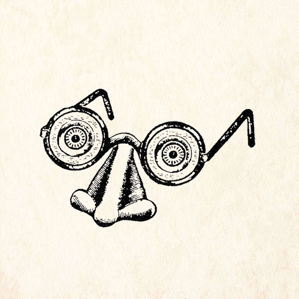 StampaFe Glasses and Nose Rubber Stamp