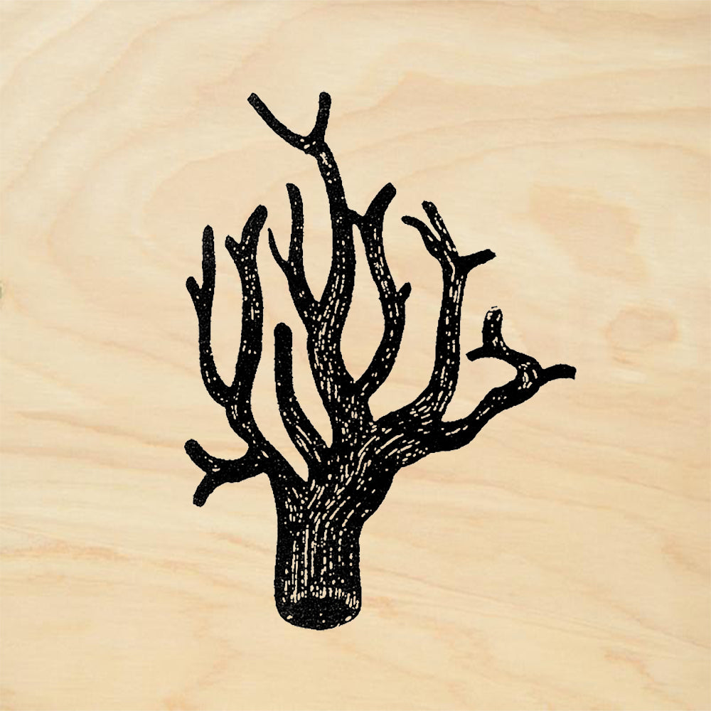 StampaFe Coral Branch Dark Rubber Art Stamp