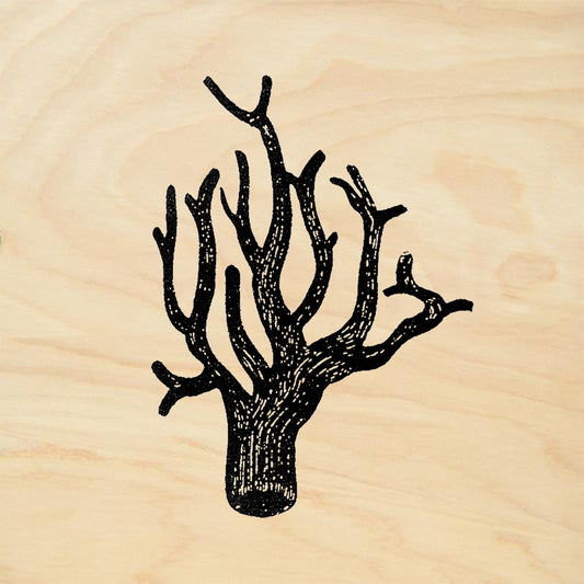 StampaFe Coral Branch Dark Rubber Art Stamp