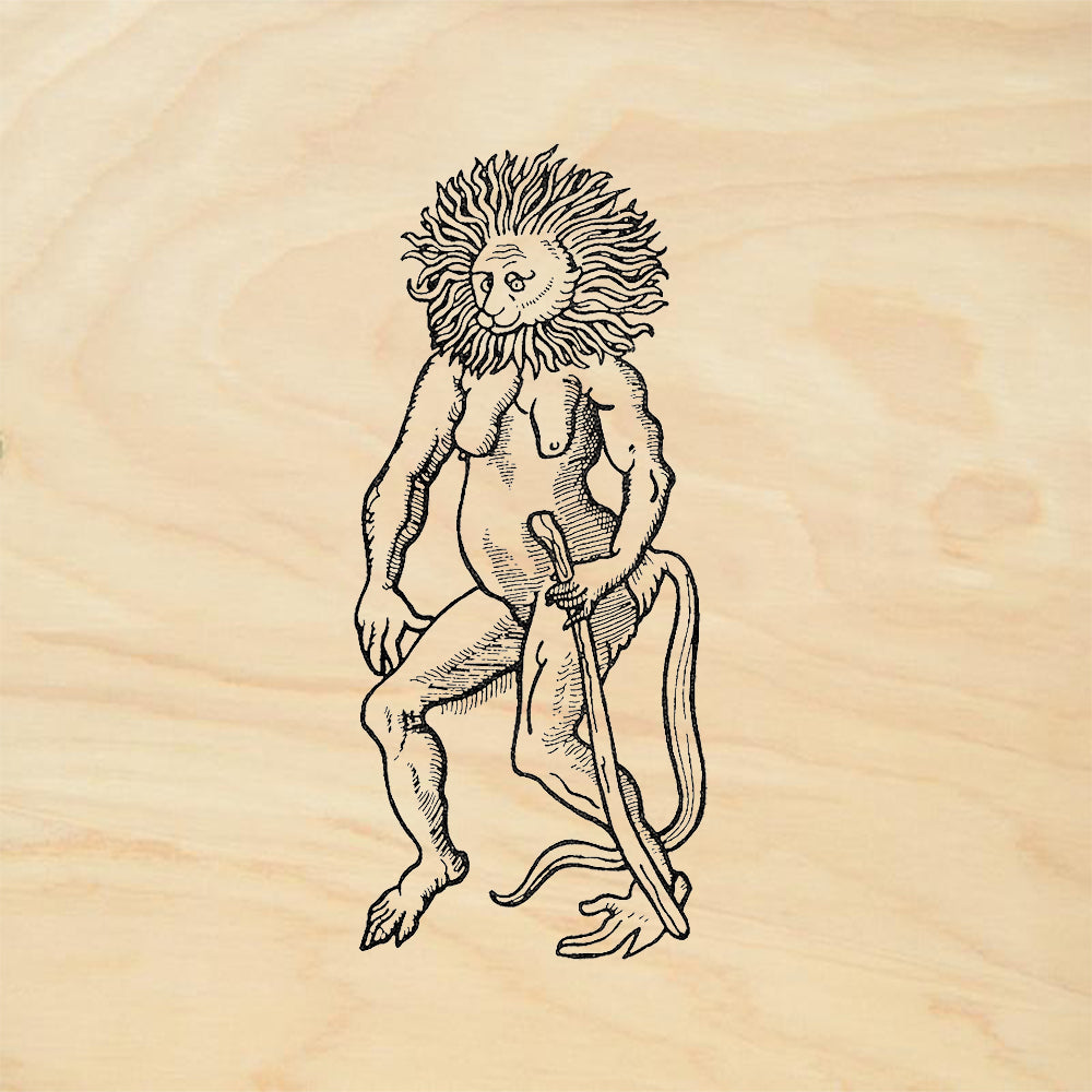 StampaFe Lion Demon Rubber Art Stamp