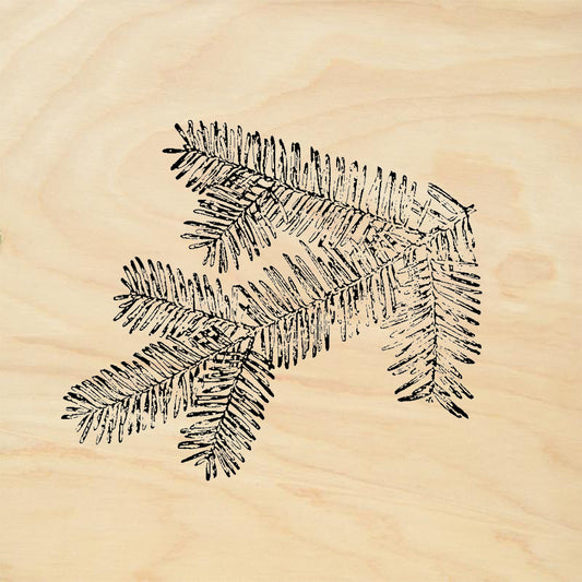 StampaFe Doug Fir Branch Rubber Stamp