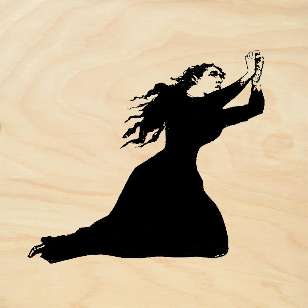 StampaFe Oh Please Kind Sir Kneeling Woman Facing Right Rubber Art Stamp