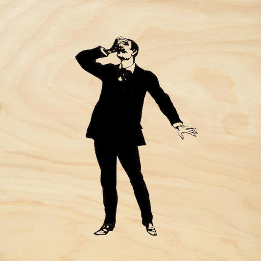 StampaFe Oh Fie Left Silhouette Rubber Art Stamp