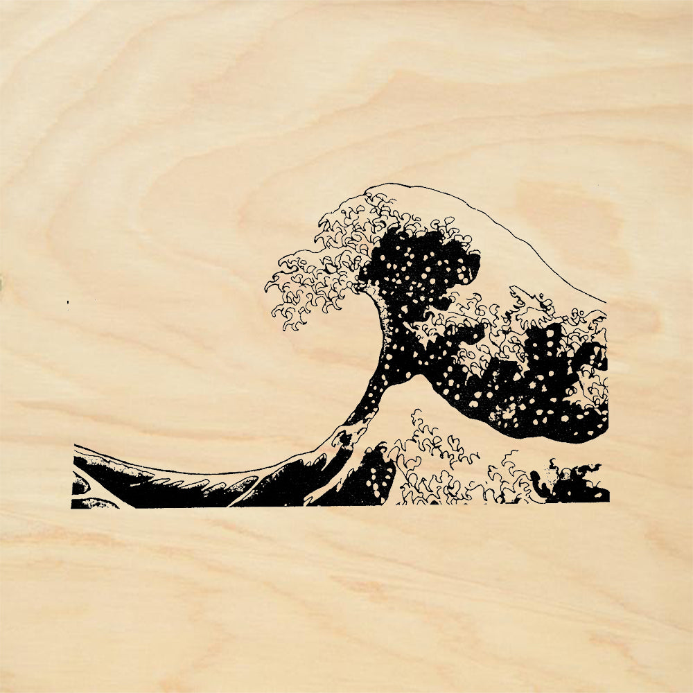 StampaFe Tsunami Wave Left Rubber Art Stamp
