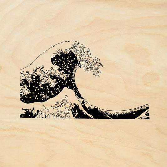 StampaFe Tsunami Wave Right Rubber Art Stamp