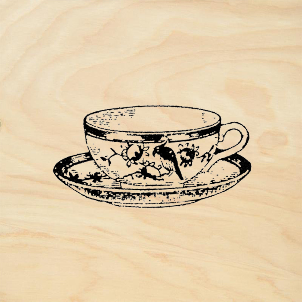 StampaFe Imari Cup and Saucer Rubber Art Stamp