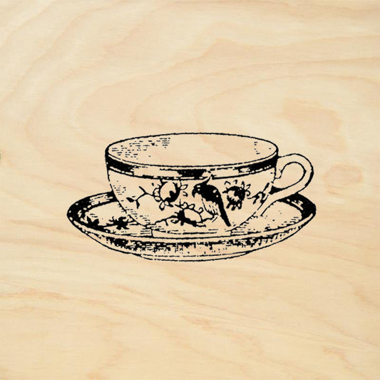 StampaFe Imari Cup and Saucer Rubber Art Stamp