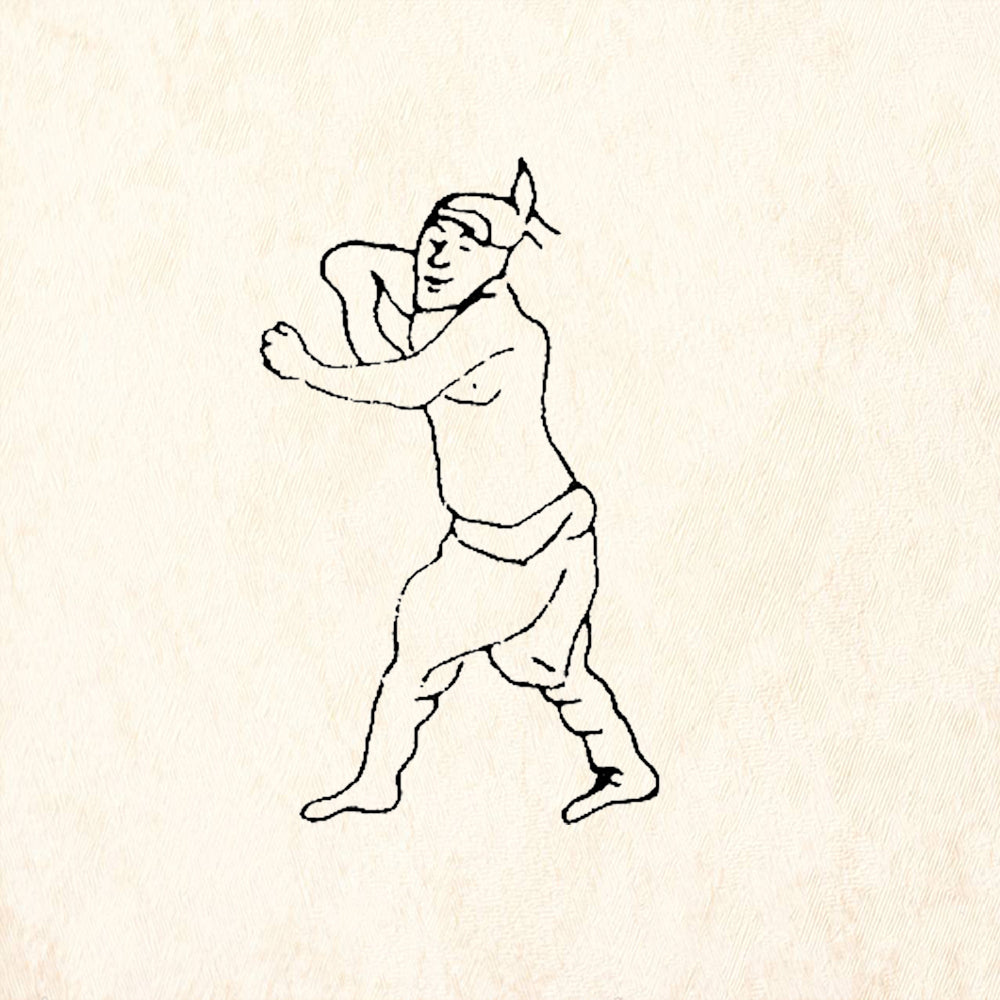 StampaFe Wham Man Wrestling Action Figure Rubber Art Stamp