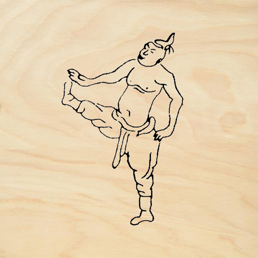 StampaFe Bang Man High Kick Wrestling Figure Rubber Art Stamp