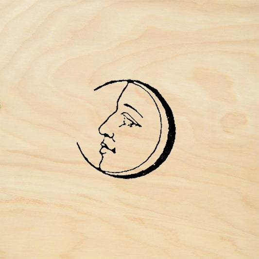 StampaFe Last Quarter Moon Rubber Art Stamp