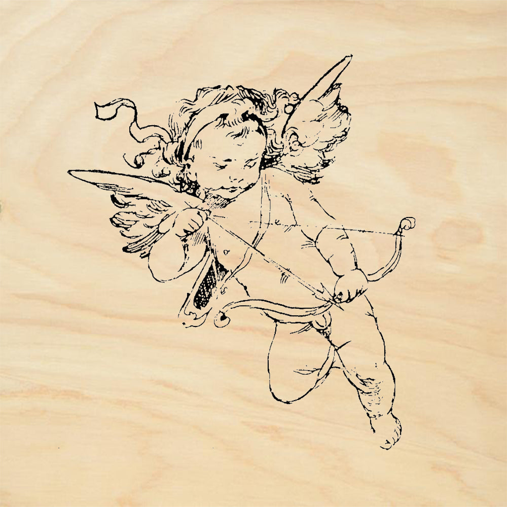StampaFe Shooting Cupid Rubber Art Stamp