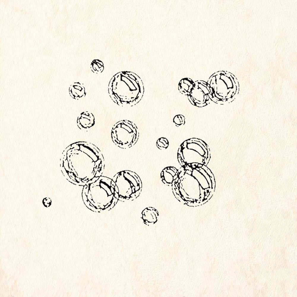 StampaFe Little Bubbles Underwater Bubble Cluster Rubber Art Stamp