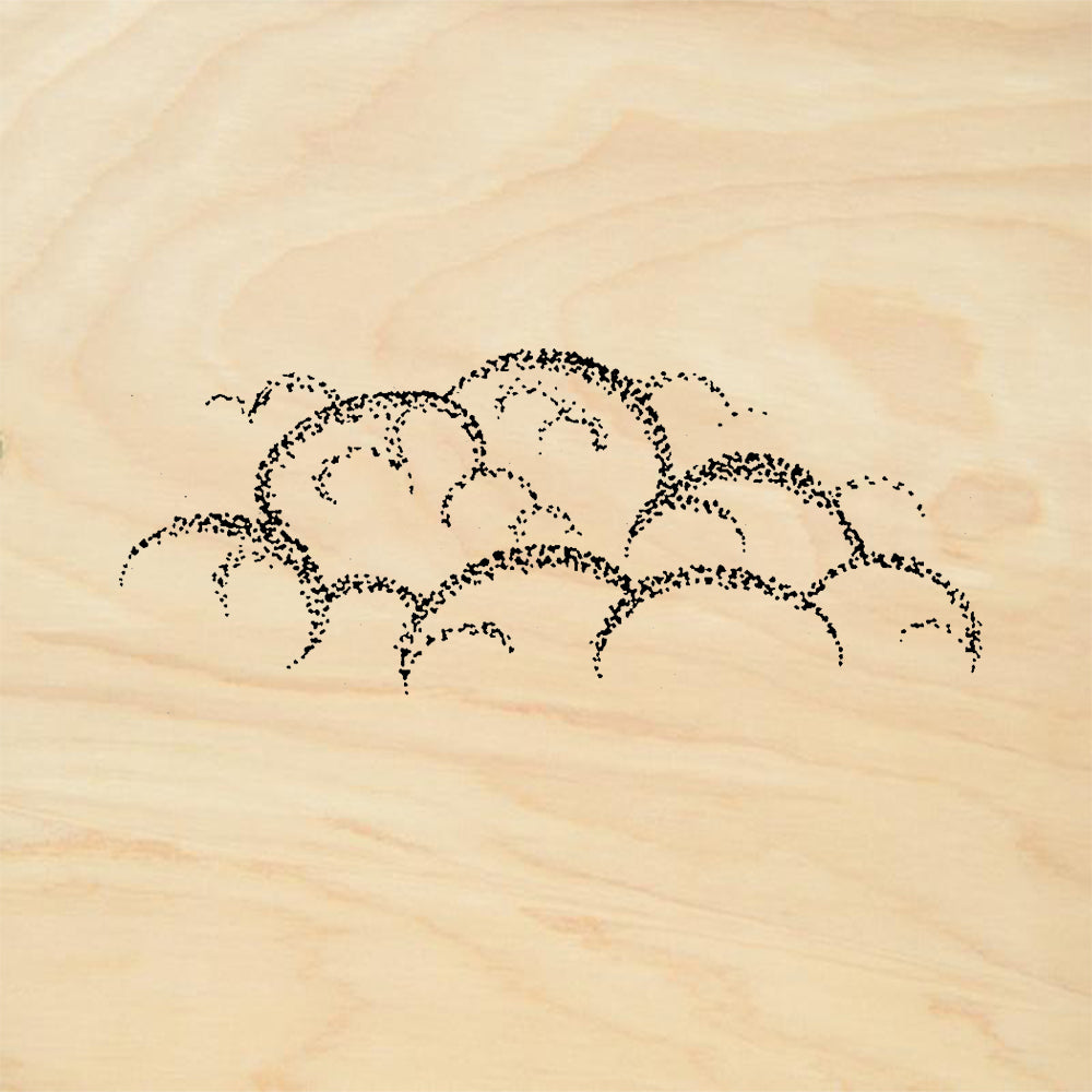 StampaFe Fluffy Clouds Cumulus Cloud Bank Rubber Art Stamp
