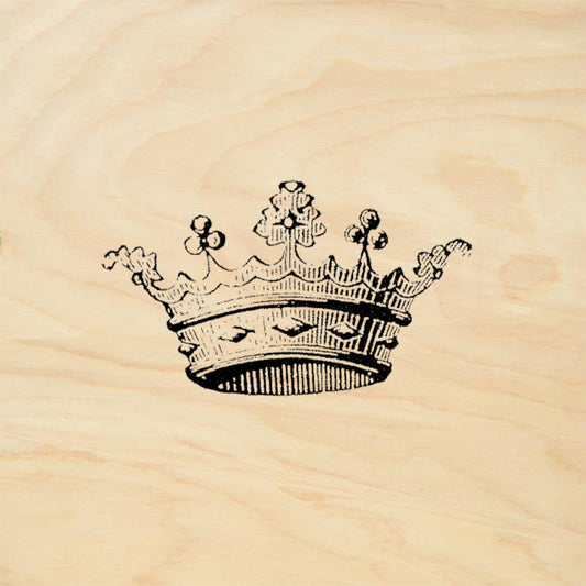 StampaFe Medieval Queen's Crown Rubber Art Stamp