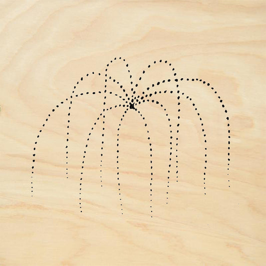 StampaFe Fireworks Small Rubber Art Stamp