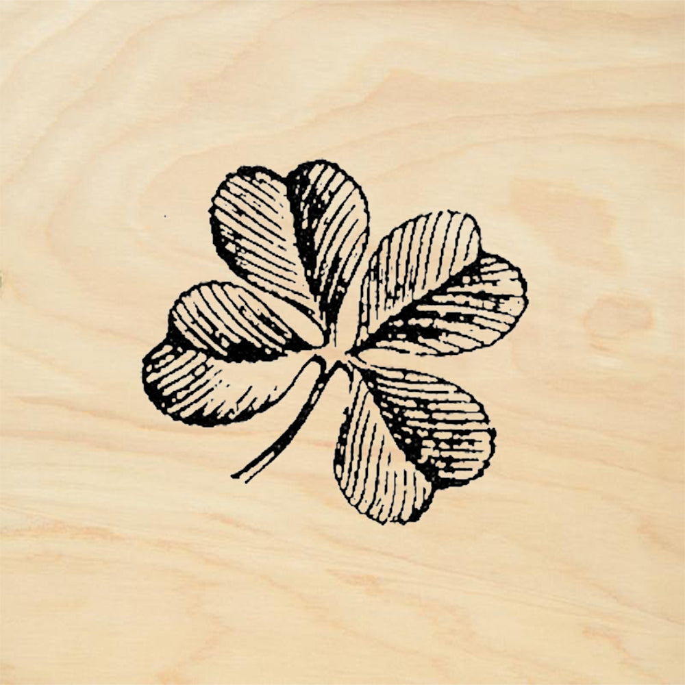 StampaFe Four Leaf Clover Rubber Art Stamp