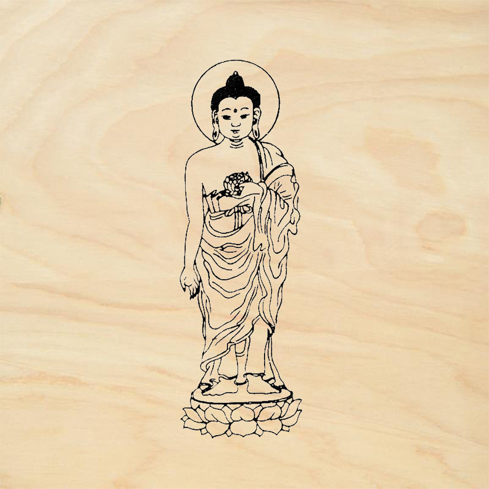 StampaFe Buddha Standing Rubber Art Stamp