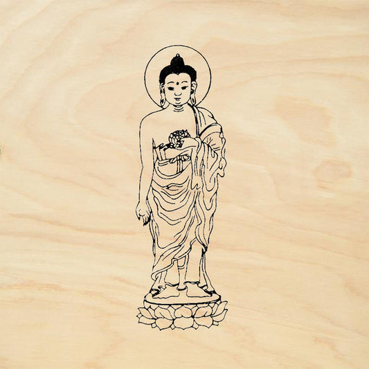 StampaFe Buddha Standing Rubber Art Stamp