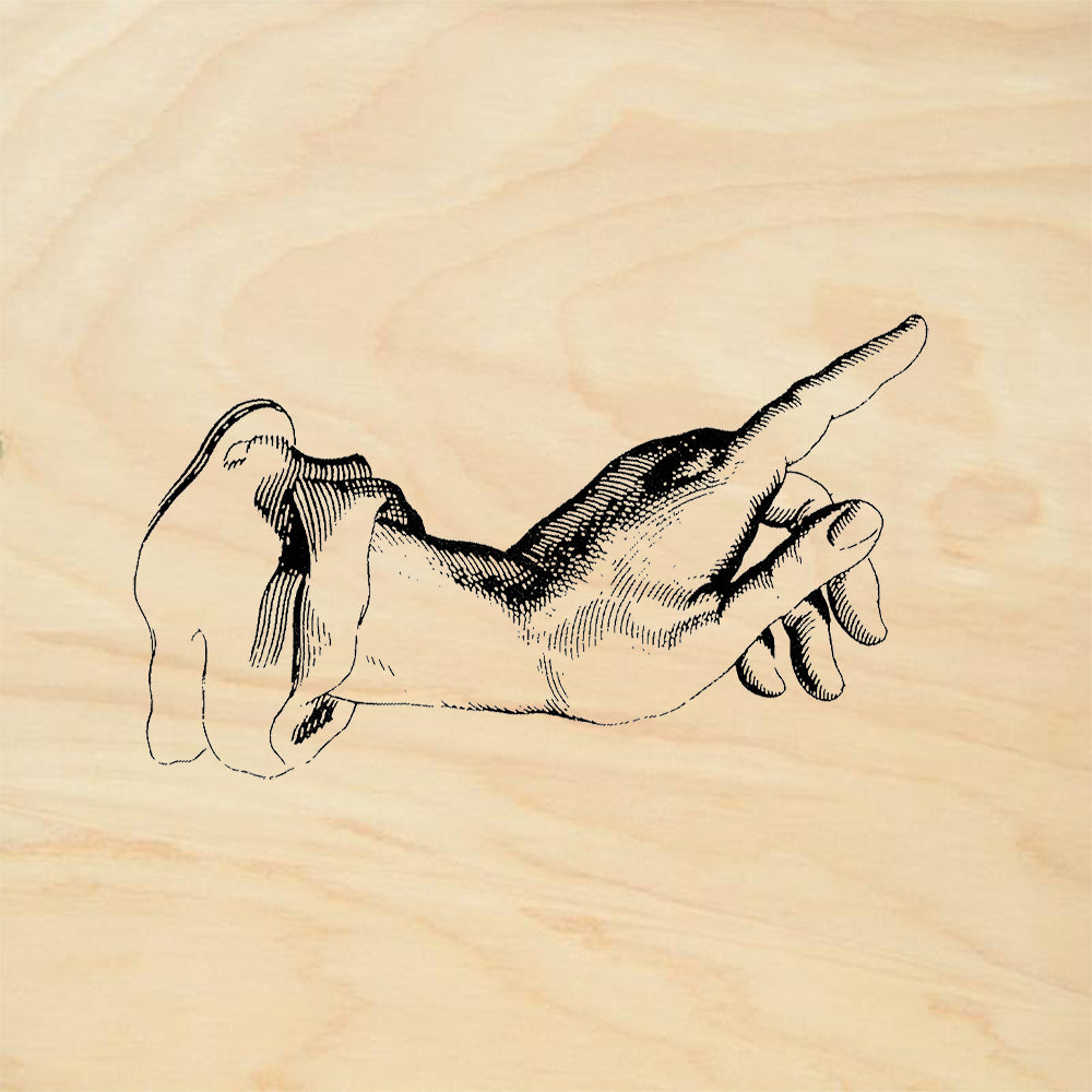 StampaFe Graceful Finger Right Rubber Art Stamp