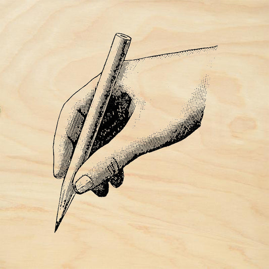 StampaFe Hand with Pencil Rubber Art Stamp