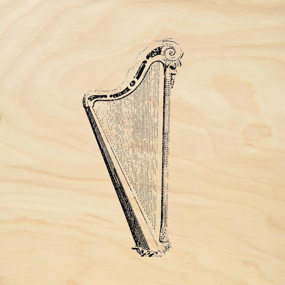 StampaFe Harp Big Rubber Art Stamp