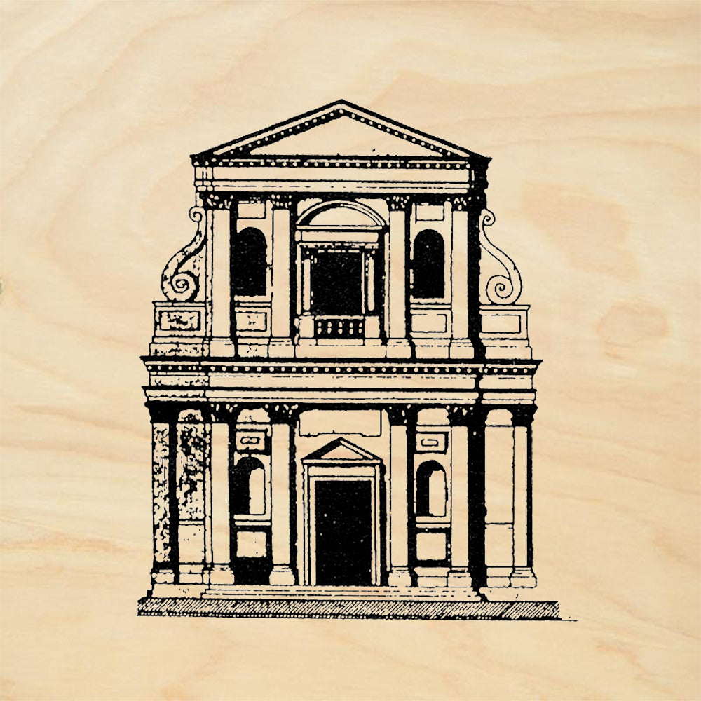 StampaFe Roman Facade Rubber Art Stamp