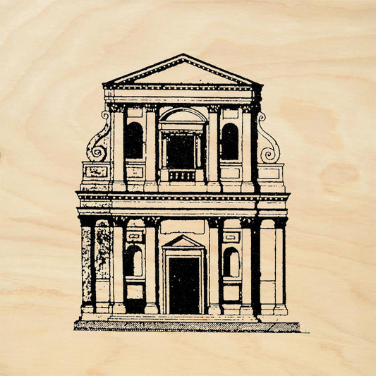 StampaFe Roman Facade Rubber Art Stamp